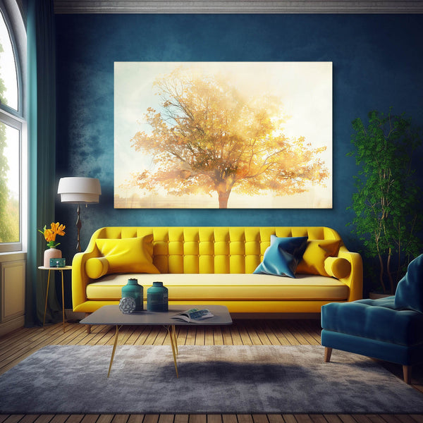 Golden Radiance Tree Art | MusaArtGallery™