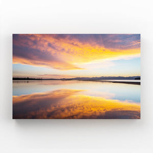 Golden Reflection Sunset Art | MusaArtGallery™