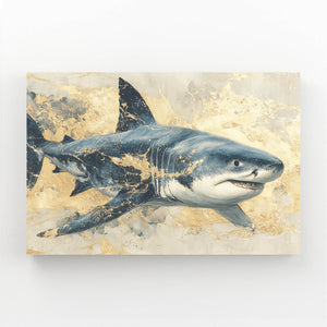 Golden Shark Art