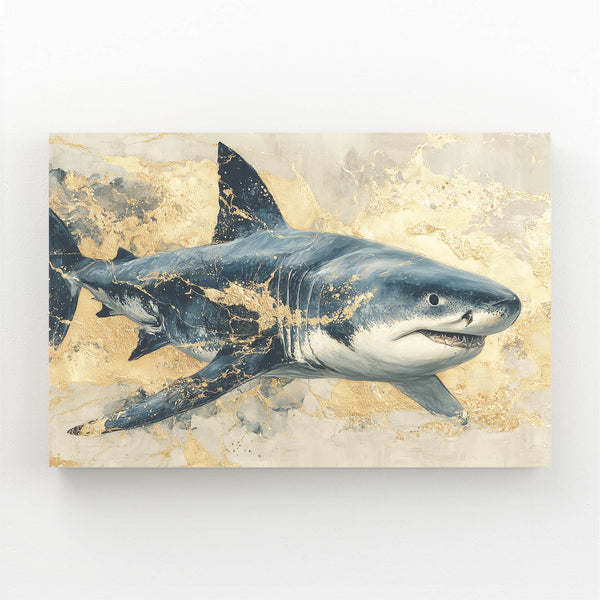 Golden Shark Art