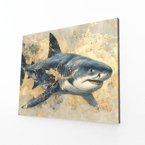 Golden Shark Art