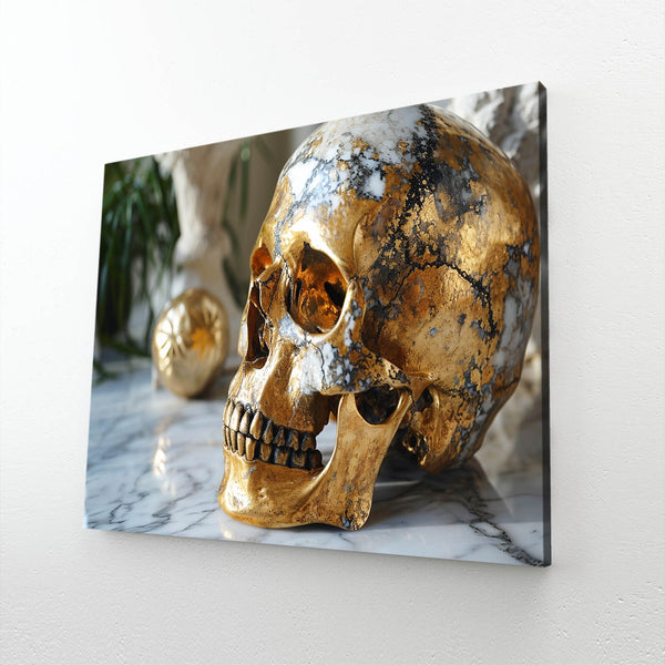 Golden Skull Art Drawing | MusaArtGallery™