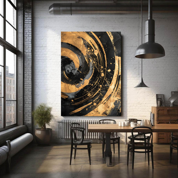 Golden Spiral Abstract Art | MusaArtGallery™