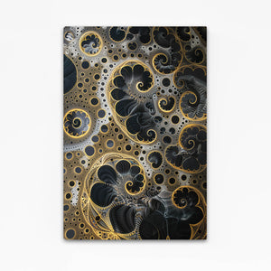 Golden Spirals Abstract Art | MusaArtGallery™