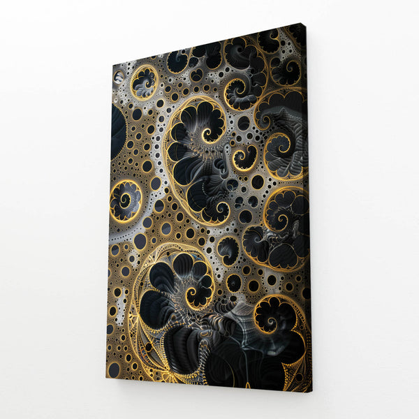 Golden Spirals Abstract Art | MusaArtGallery™