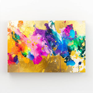 Golden Splatter Mexican Wall Art | MusaArtGallery™