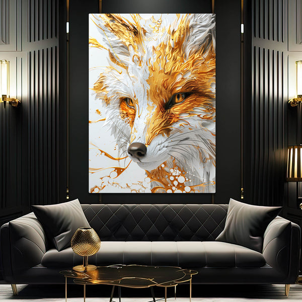 Golden Splendor Fox Art | MusaArtGallery™