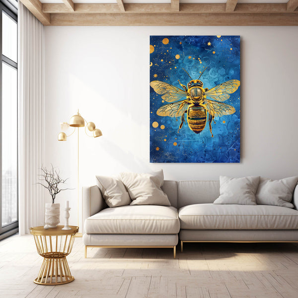 Golden Star Bee Art | MusaArtGallery™