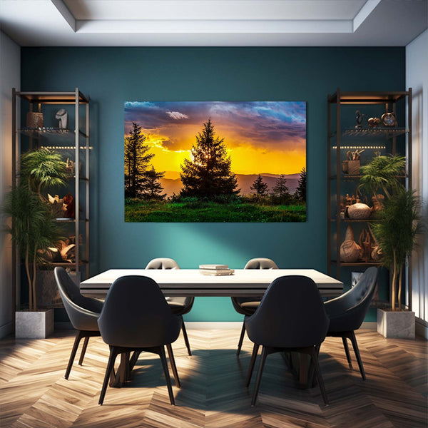 Golden Sunset Tree Art | MusaArtGallery™