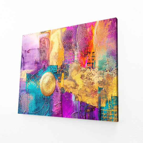 Golden Texture Mexican Wall Art | MusaArtGallery™