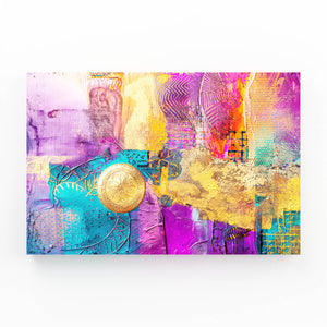 Golden Texture Mexican Wall Art | MusaArtGallery™