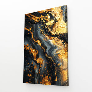 Golden Tides Abstract Art | MusaArtGallery™