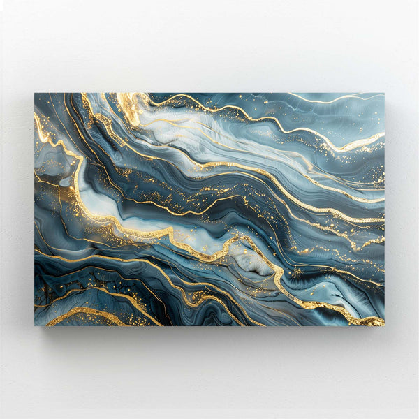 Golden Waves Abstract Art | MusaArtGallery™