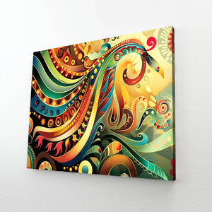 Golden Waves Mexican Wall Art | MusaArtGallery™