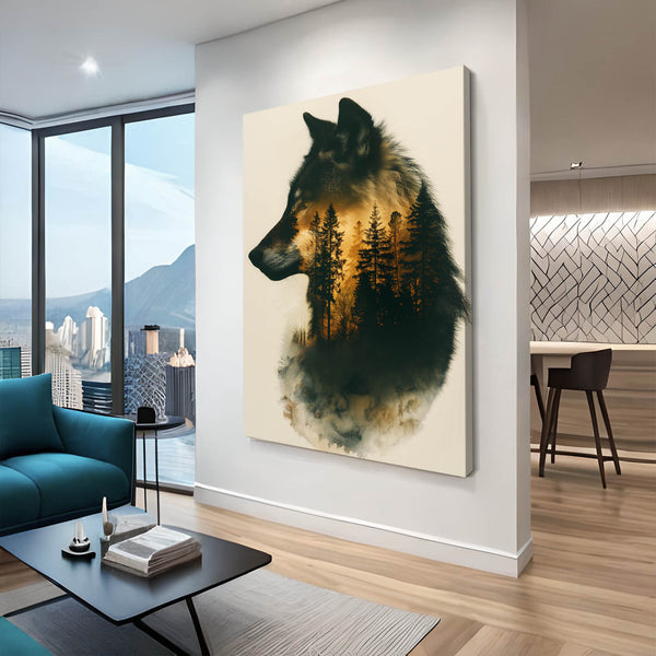 Golden Wolf Art | MusaArtGallery™