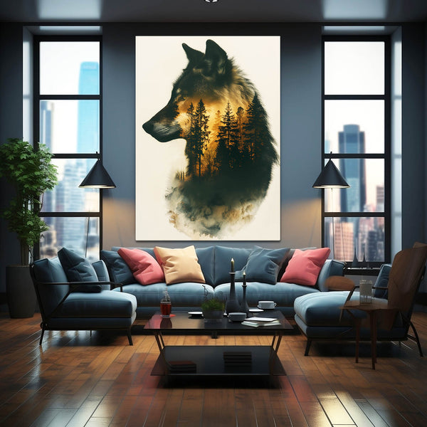 Golden Wolf Art | MusaArtGallery™