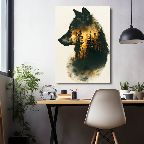 Golden Wolf Art | MusaArtGallery™