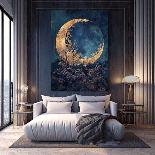 Gorgeous Moon Canvas Art  | MusaArtGallery™