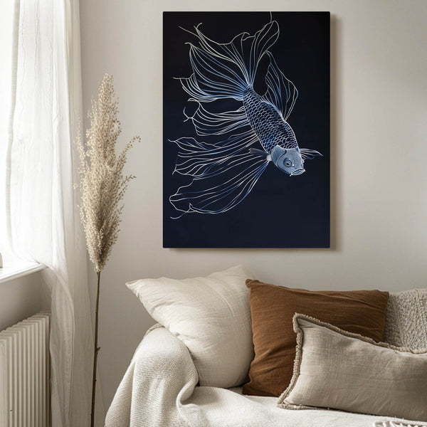 Graceful Fish Line Art | MusaArtGallery™