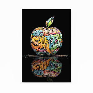 Graffiti Apple Wall Art