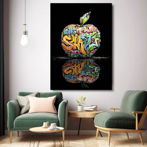 Graffiti Apple Wall Art