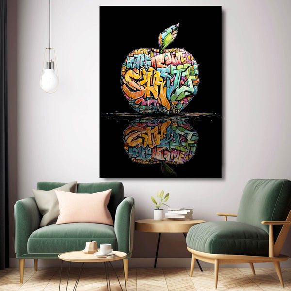 Graffiti Apple Wall Art
