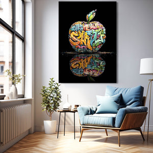 Graffiti Apple Wall Art