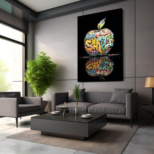 Graffiti Apple Wall Art