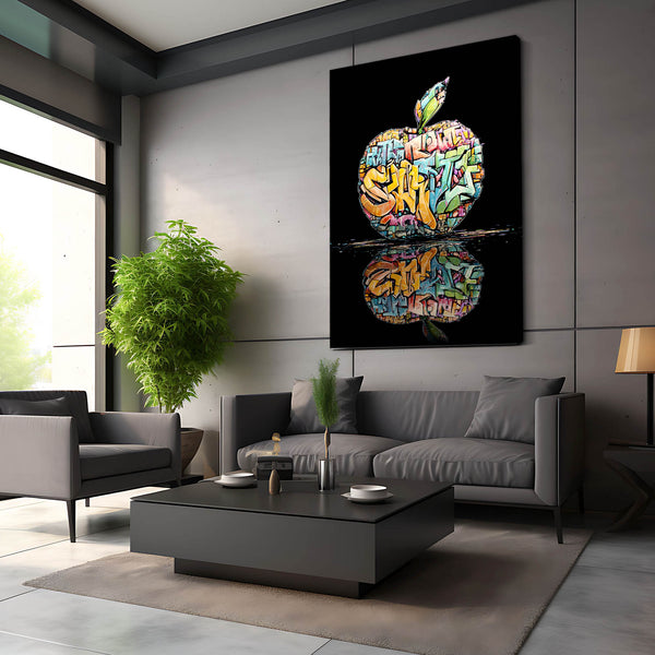Graffiti Apple Wall Art
