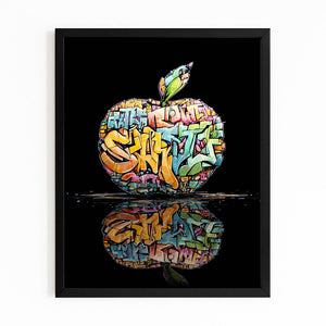 Graffiti Apple Wall Art