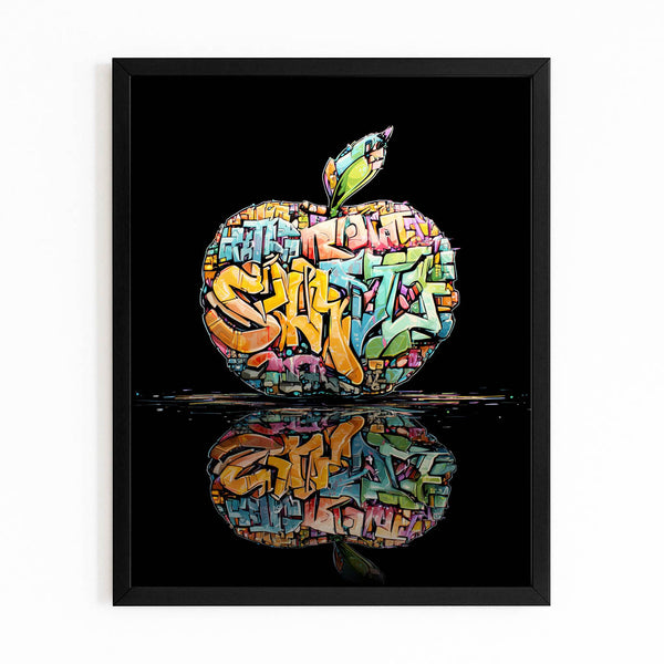 Graffiti Apple Wall Art