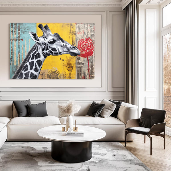 Graffiti Giraffe Print