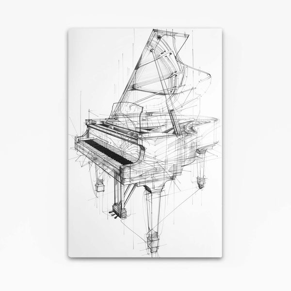 Grand Piano Line Art | MusaArtGallery™