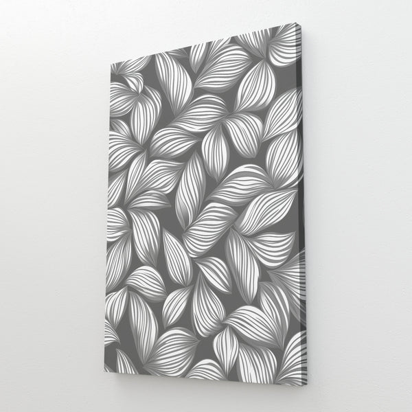 Gray Abstract Canvas Art