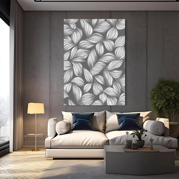 Gray Abstract Canvas Art