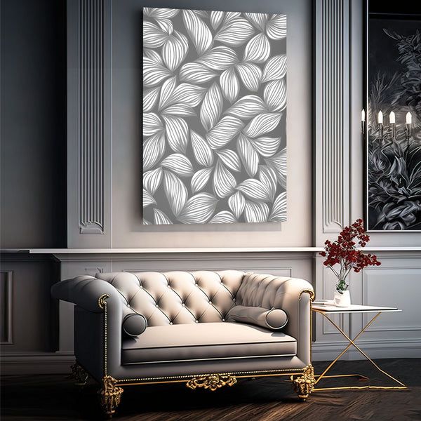 Gray Abstract Canvas Art