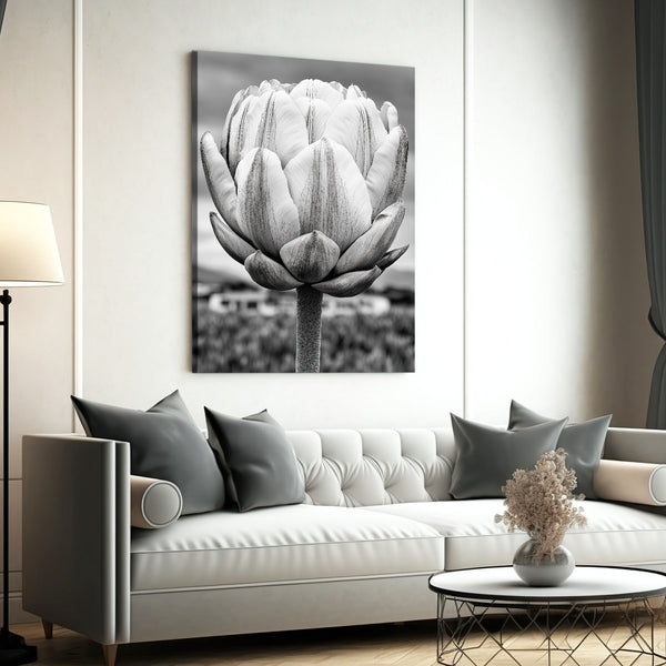 Gray Flower Wall Art