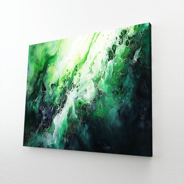 Green Abstract Art Emerald Flow | MusaArtGallery™