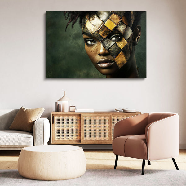 Green African American Wall Art