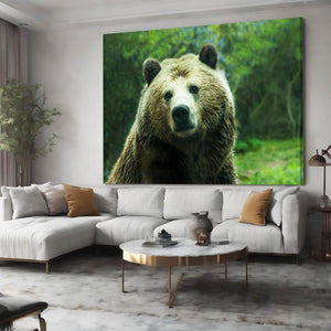Green Bear Wall Art