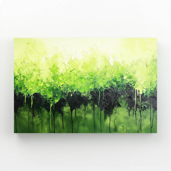 Green Bloom Abstract Art | MusaArtGallery™