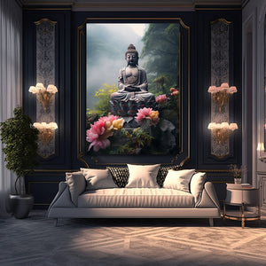 Green Buddha Wall Art | MusaArtGallery™