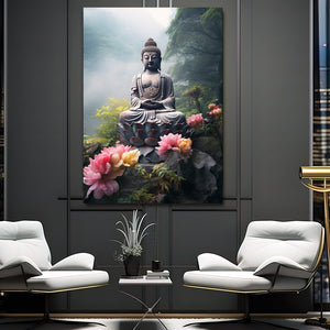Green Buddha Wall Art | MusaArtGallery™