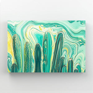 Green Cactus Art Print
