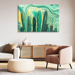 Green Cactus Art Print
