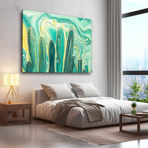 Green Cactus Art Print