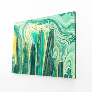 Green Cactus Art Print