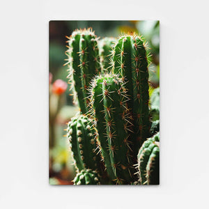 Green Cactus Art Simple | MusaArtGallery™