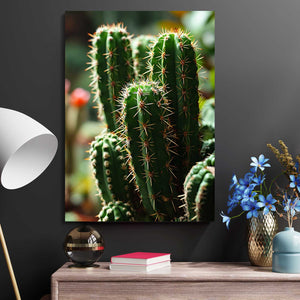 Green Cactus Art Simple | MusaArtGallery™