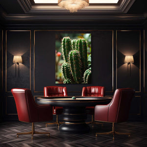 Green Cactus Art Simple | MusaArtGallery™